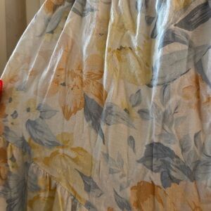 Abercrombie & Fitch Floral Maxi Dress - Yellow and Gray